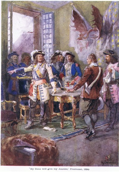 My gun will give my answer Frontenac, 1690 by Henry Sandham